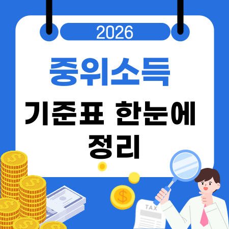 0012026년 중위소득 기준표 한눈에 정리
