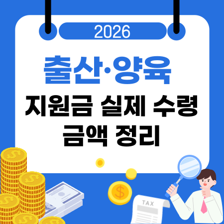 005출산·양육 지원금 실제 수령 금액 정리