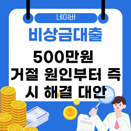 003🚨 네이버 비상금대출 500만원 거절 원인부터 즉시 해결 대안까지 확인하세요