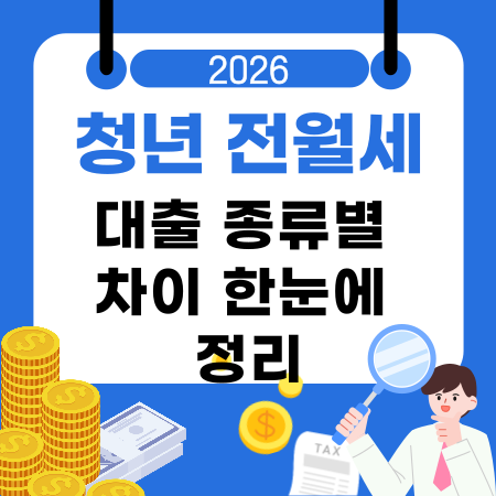 007청년 전월세 대출 종류별 차이 한눈에 정리